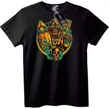 NOONEBRAND Тениска Skull Surf Vortex - 2XL, White
