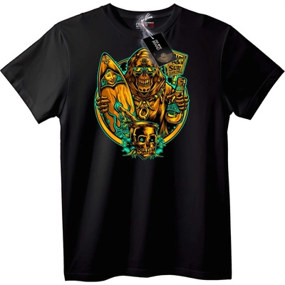 NOONEBRAND Тениска Skull Surf Vortex - 2XL, White