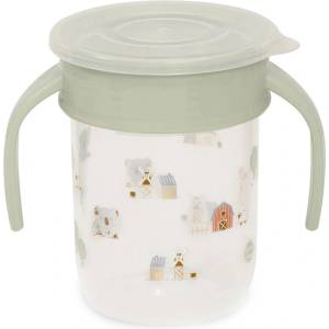 Interbaby Тренировъчна чаша Interbaby - Granja Koala, 360°, 240 ml, зелена (VASO001-03)