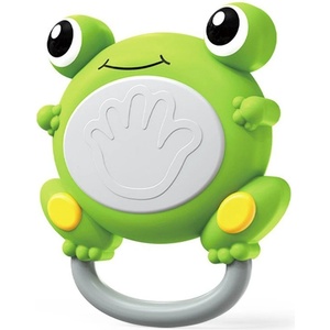 Raya Toys Бебешка дрънкалка Raya Toys - Жаба, зелена (503122099)