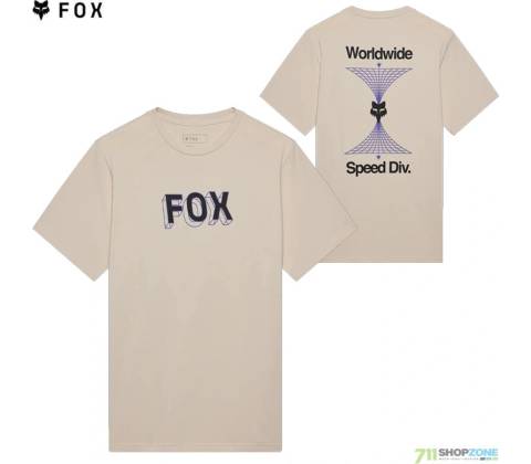 Fox Image print ss tee chalk