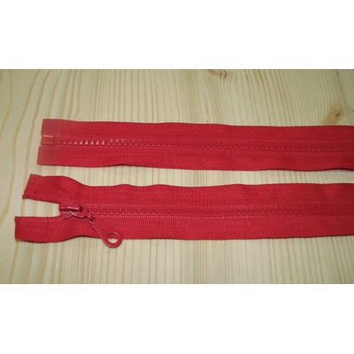Zips kostenný červená 5mm deliteľný 70cm