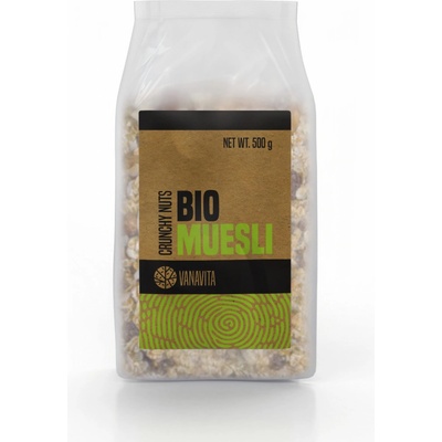 Bio Müsli - VanaVita - křupavé ořechy, 10 x 500 g