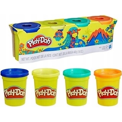Hasbro PLAY-DOH 4 X Plastelína Plastická hmota Tuby 4-balenie Dinosaury
