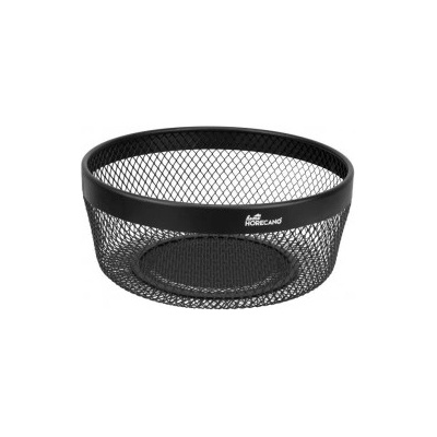 Horecano - Метален панер кръгъл ф25xh10см MATT BLACK HOME-(KM024A) (0185166)