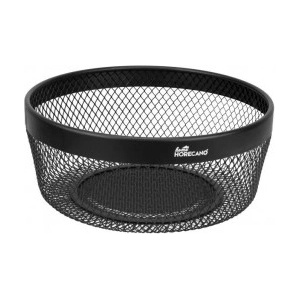 Horecano - Метален панер кръгъл ф25xh10см MATT BLACK HOME-(KM024A) (0185166)