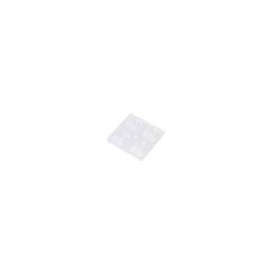 Čočka LED čtvercový průhledná H: 8,05mm Vněj.rozměry: 50x50mm