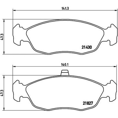 BREMBO Sada brzdových platničiek kotúčovej brzdy P61051