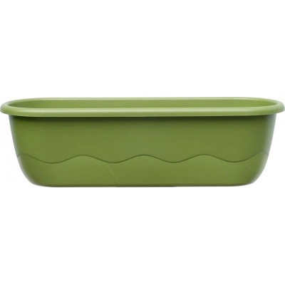 Plastia Samozavlažovací truhlík MARETA 17,5 x 80 x 19,5 cm zelená sv. + zelená tm.