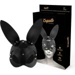  Маска със заешки уши, изкуствена кожа - Leather Mask Bunny Ears (D-226923)