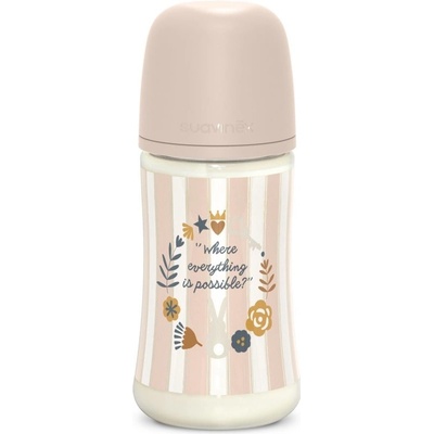 Suavinex kojenecká láhev Wonderland Fyziol průtok růžová 270ml
