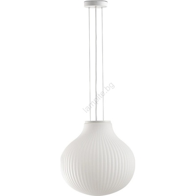 Faro Barcelona FARO 28301 - Пендел ISABELLE 1xE27/15W/230V Ø 40 см бял (FA28301)