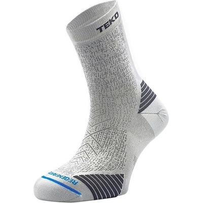 TEKO Олекотени чорапи за бягане eco RUN 2.0 SHORT CREW бели (TEKO2504WHT)