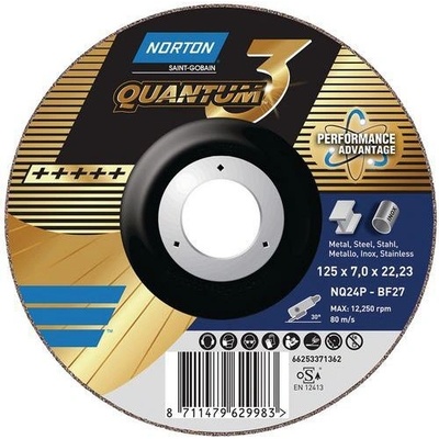 Brúsny kotúč Norton na kov Quantum 3, priemer 125 mm