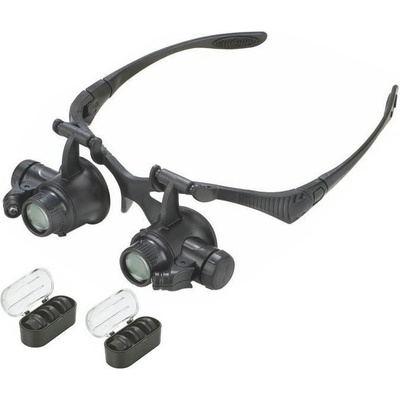 Zvětšovací brýle 10-25x přiblížení s LED osvětlením – Zboží Dáma