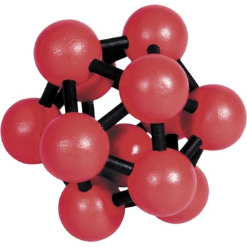 Fridolin Логически 3D пъзел Fridolin Atom Red - Black