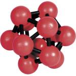 Fridolin Логически 3D пъзел Fridolin Atom Red - Black