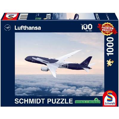 Schmidt 100 rokov spoločnosti Lufthansa špeciálne výročné farebné vyhotovenie lietadla Boeing 787-9 1000 dielov