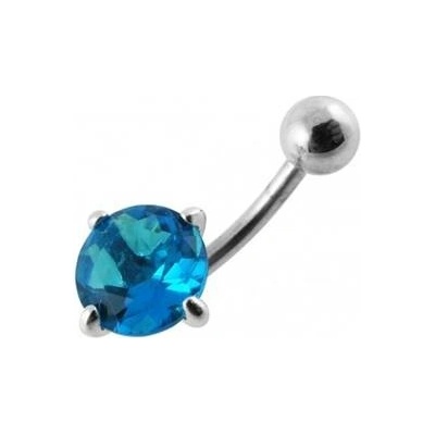 Šperky4U stříbrný piercing do pupíku zirkon BP01017-Q