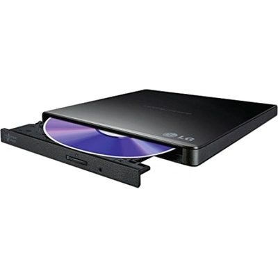 Hitachi-LG GP57EB40 Ultra Slim External DVD-RW, Super Multi, Double Layer, TV connectivity, Black (GP57EB40.AHLE10B)