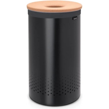 Brabantia Кош за пране 60л, с корков капак, черен, Brabantia (BRAB120022)