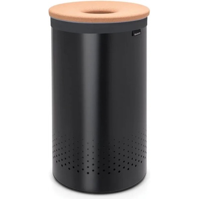 Brabantia Кош за пране 60л, с корков капак, черен, Brabantia (BRAB120022)