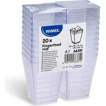 Fingerfood pohárik PS hranatý číry 58 x 58 x 76 mm 160ml