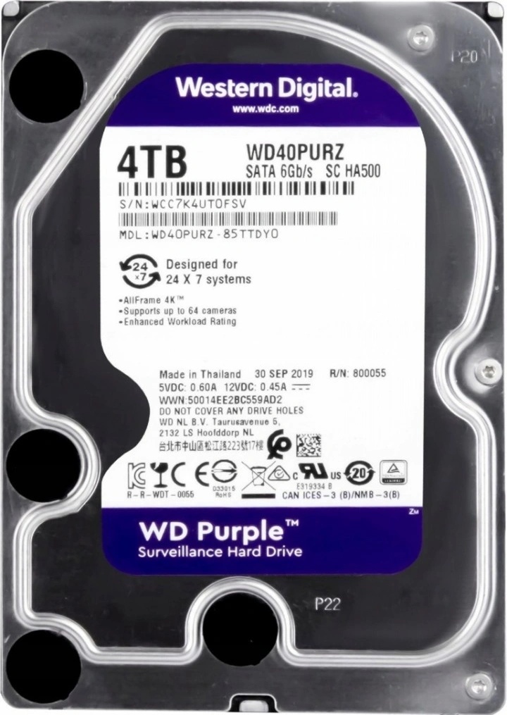 WD Purple 4TB, WD40PURZ od 125,8 € - Heureka.sk