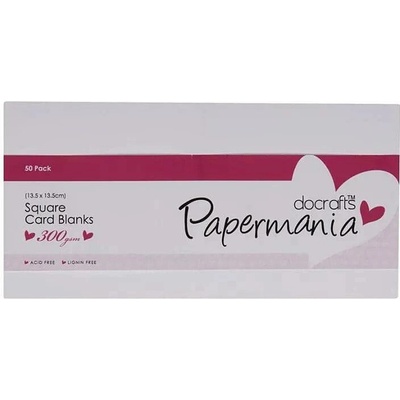 ANITA´S Přání a obálky čtvercová PAPERMANIA 50ks/ bílé