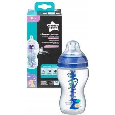 Tommee Tippee kojenecká láhev Advanced AntiColic Girl modrá 340ml