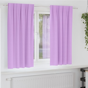 Pure Line Home Плътни завеси в цвят орхидея с комбиниран перделък, 2 бр. , 140 x 175 см