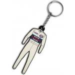 Sparco Martini Suit Replica Keychain - Silver (Multicolor)