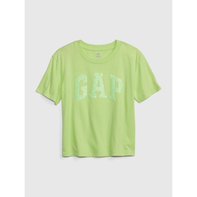 Gap 853054 00 dětské tričko organic logo zelená