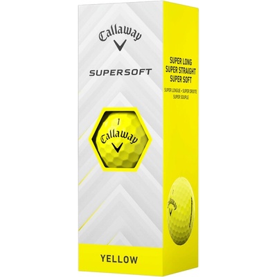Callaway Supersoft žlté 3 ks