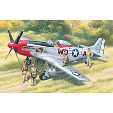 ICM Mustang P 51D with USAAF Pilots and Ground Personnel 1:48