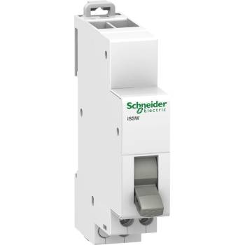 Schneider Electric SE Ум шалтер I-0-II DIN монтаж Acti 9 iSSW 20A 1P 250V 1 мод. - A9E18073 (A9E18073)