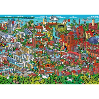 Trefl - Puzzle Premium Plus Share the Moments: Tri-City - 1 000 piese