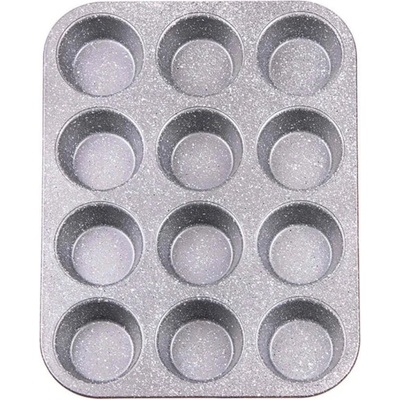 Voltz Форма за мъфини Voltz V51223RC, мраморно покритие, 35.2х26.8x3.0 см, червена (V51223RC)