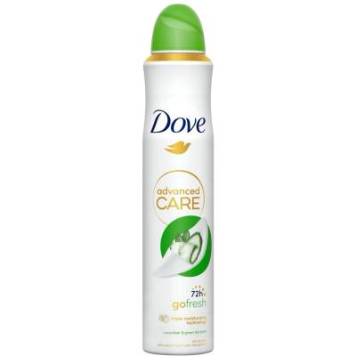 Dove Дезодорант Dove Advanced Care Spray, Краставица и зелен чай, 200 мл (8720181292033)