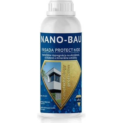 NANO BAU Nano-BAU Fasáda Protect H100 - impregnácia na fasádne omietky Objem: 1L