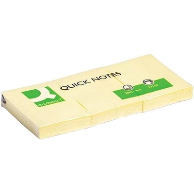 Bloček Q-CONNECT žltý 38x51mm 3x100 l
