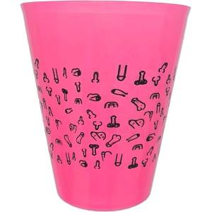  Парти чаша с пениси, провокативна и забавна - Cup Penises Pink 500ml (D-245426)