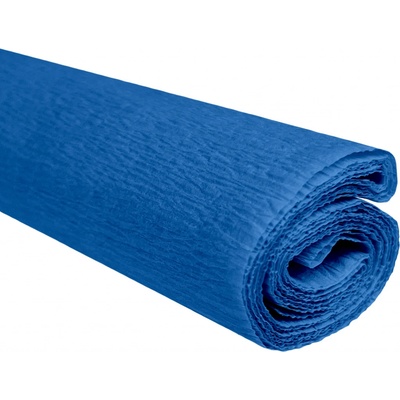 Krepový papír blankytný modrý 0,5x2m C23 28 g/m2