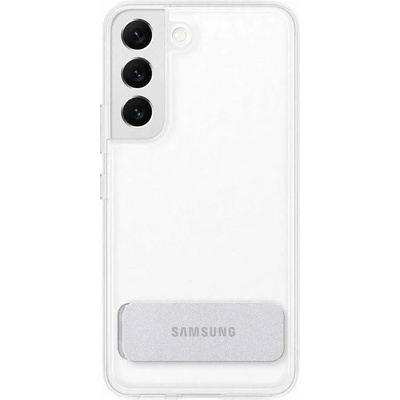 Samsung Clear Standing Cover EF-JS901CTEGWW - оригинален удароустойчив хибриден кейс с поставка за Samsung Galaxy S22 (прозрачен)