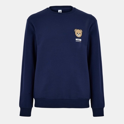 Moschino Блуза MOSCHINO Men's Bear Embroidered Crew-Neck Sweatshirt - Blue