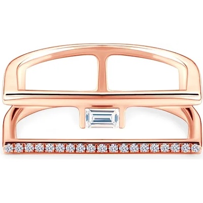 SAVICKI Пръстен: розово злато. диаманти