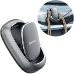 Baseus Закачалка Baseus Beetle Vehicle Hook (ACGGJK-0G), самозалепващо фолио, за автомобили и гладки повърхности, тъмносива, 2бр (ACGGJK-0G / 48541)