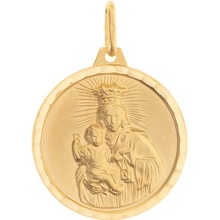 Argento Zlatý prívesok Škapuliar 8A092