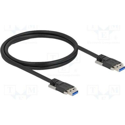 Delock 81254 USB A vidlice z obou stran; 1m černý