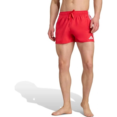 Adidas Бански гащета Adidas 3 Stripes 3´´ swimming shorts - Red (Pure Ruby / White)